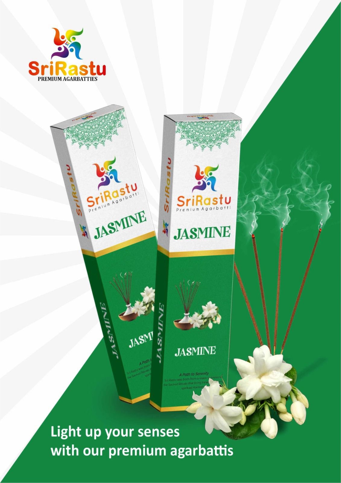 SriRastu Premium Agarbatti – Jasmine