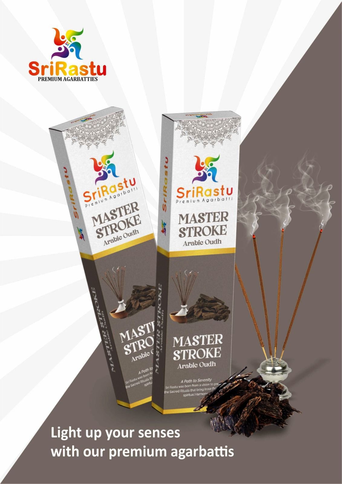 SriRastu Premium Agarbatti – Master Stroke Arabic Oudh